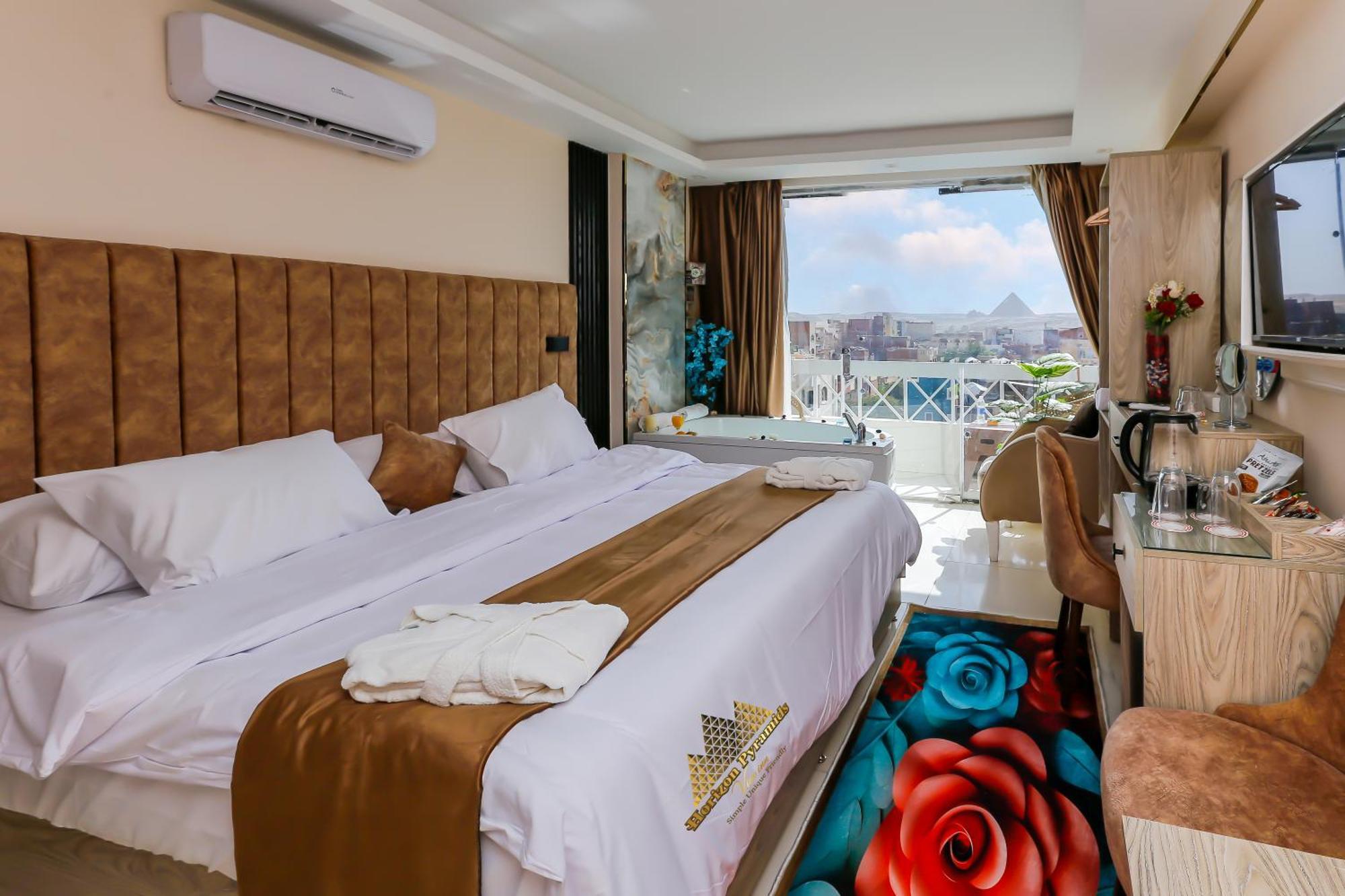 Horizon Pyramid View Inn Kafret el-Gabal Dış mekan fotoğraf