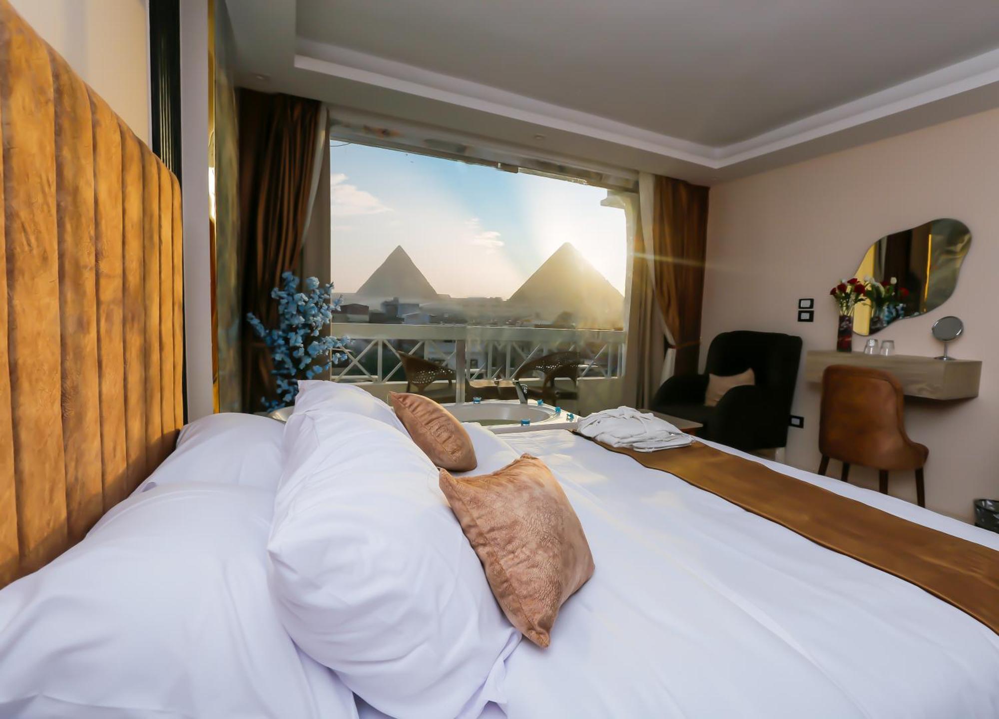 Horizon Pyramid View Inn Kafret el-Gabal Dış mekan fotoğraf