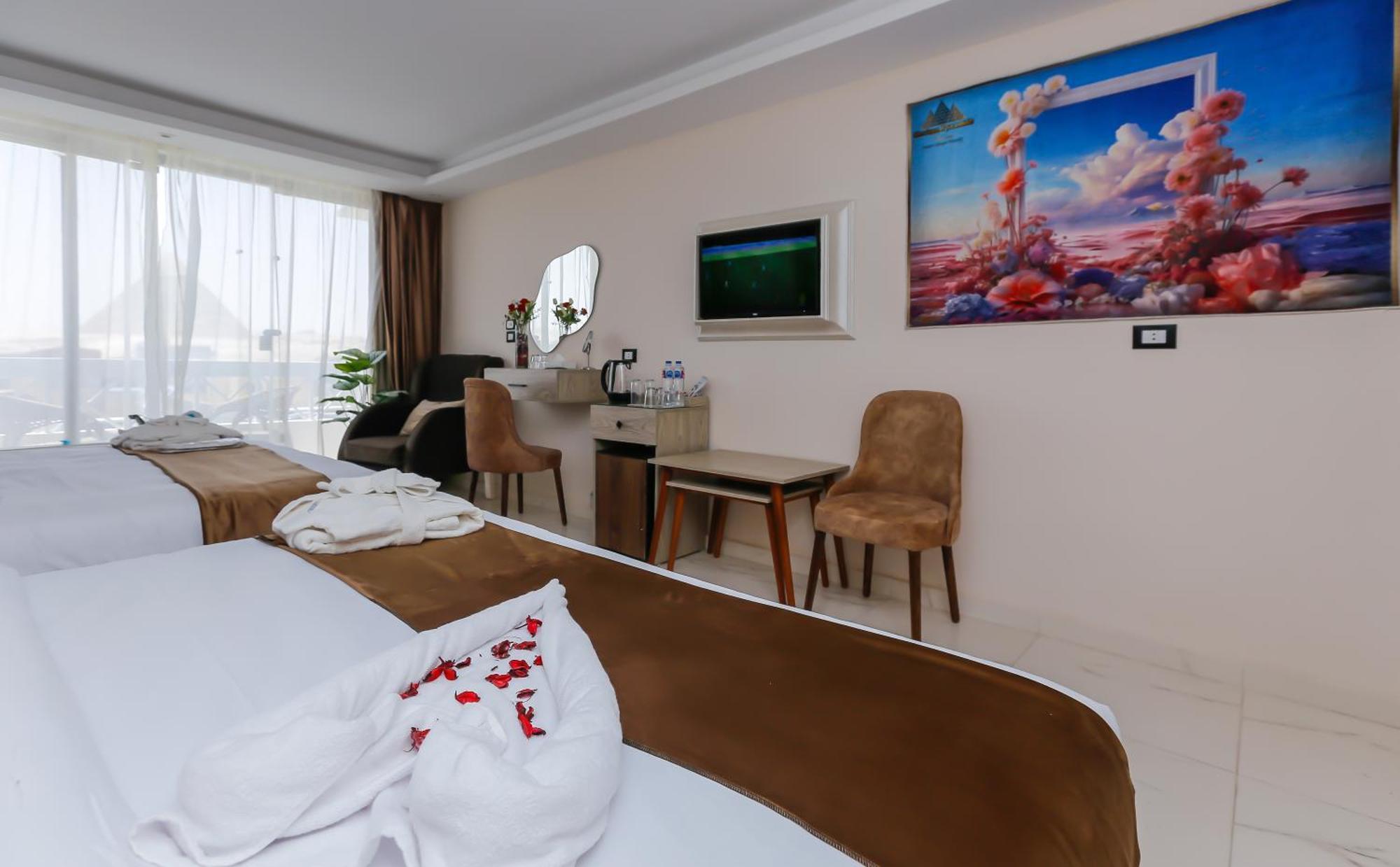 Horizon Pyramid View Inn Kafret el-Gabal Dış mekan fotoğraf