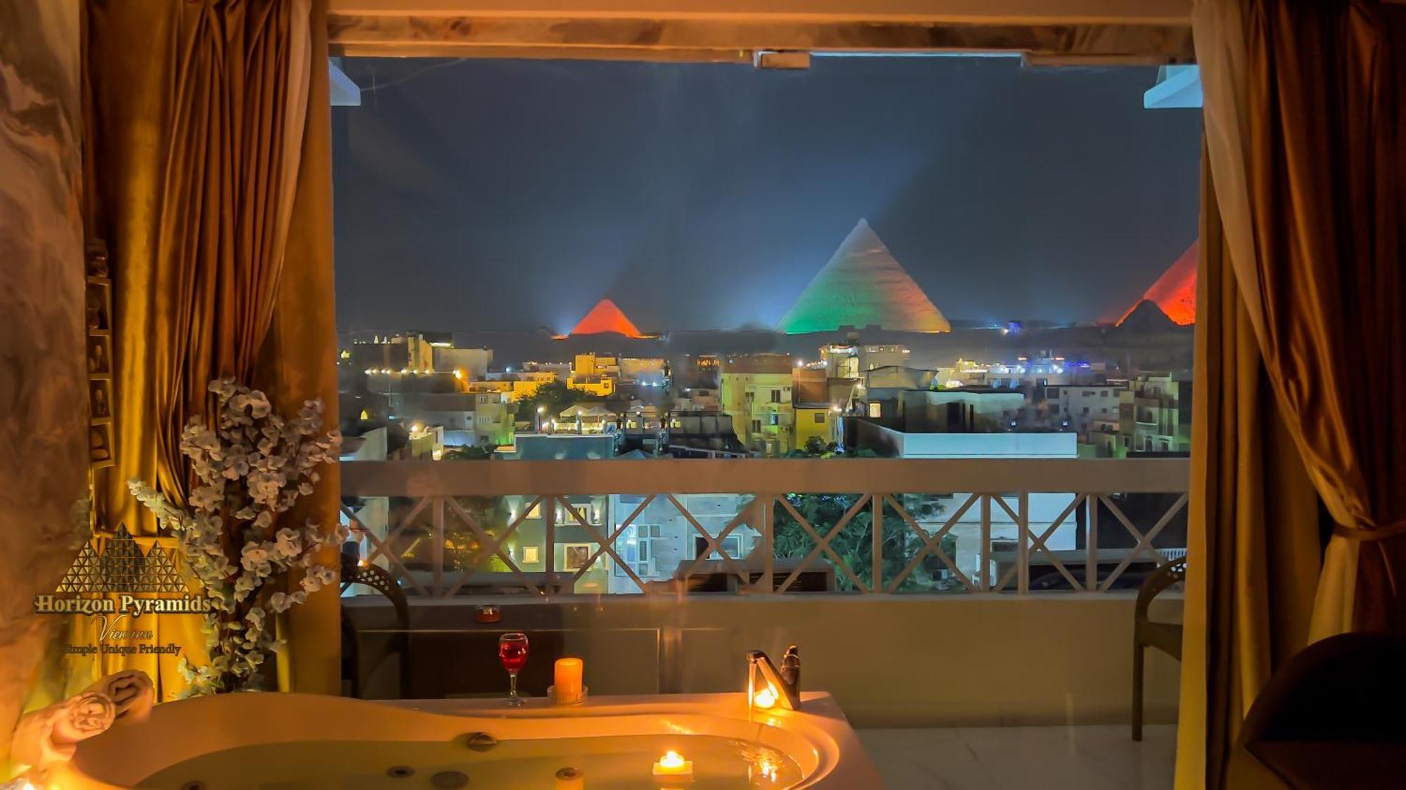 Horizon Pyramid View Inn Kafret el-Gabal Dış mekan fotoğraf