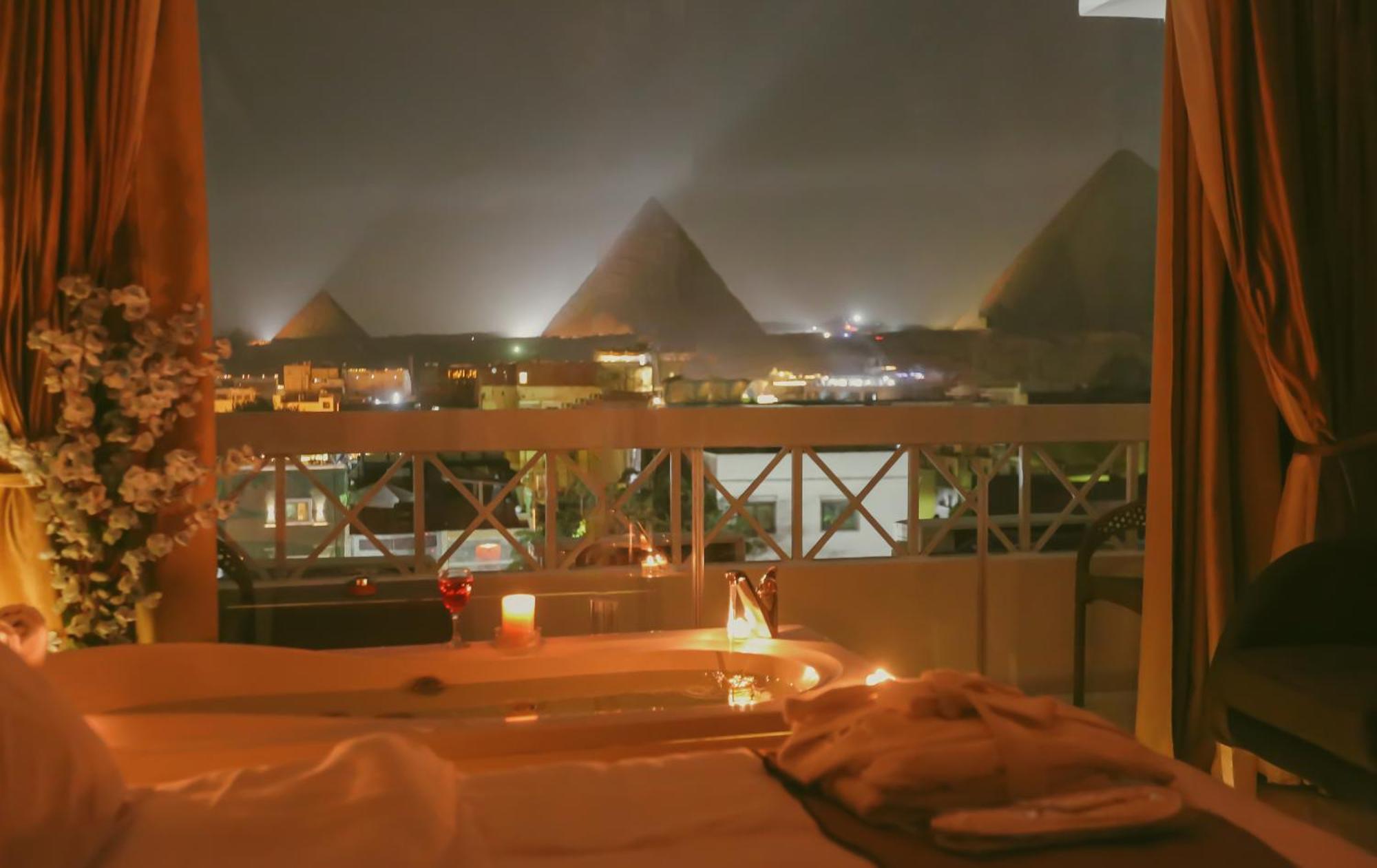 Horizon Pyramid View Inn Kafret el-Gabal Dış mekan fotoğraf